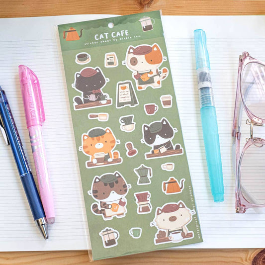 Stickers | Birdie Tam | Cat café