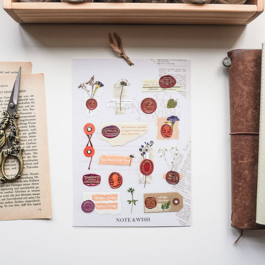 Stickers décoratifs | Note & Wish | Vintage Old Letter