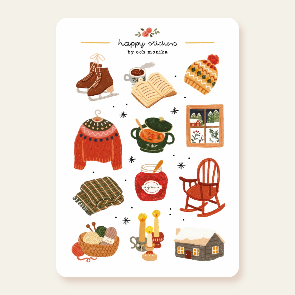 Stickers décoratifs | Och Monika | Slow Winter