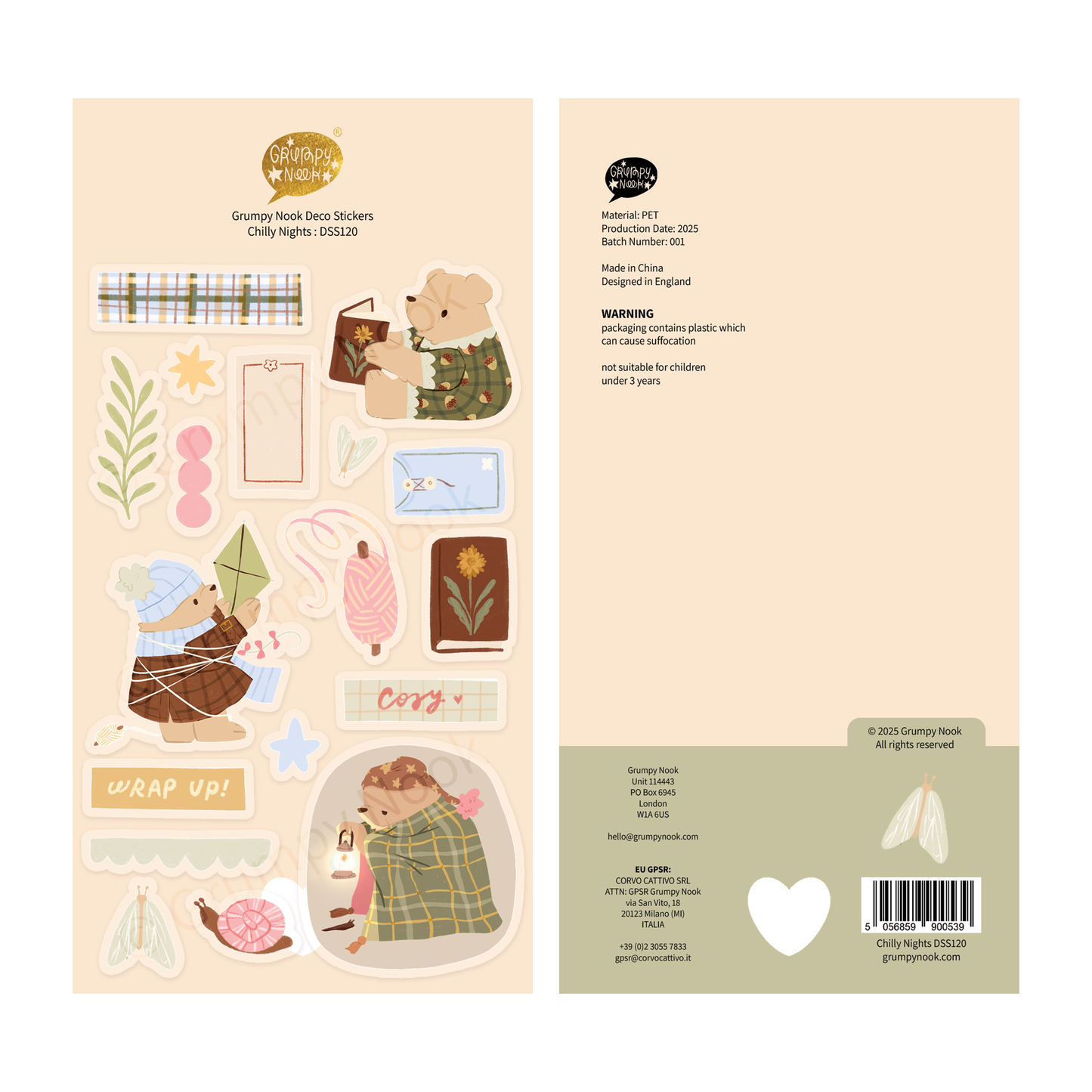 Stickers décoratifs | Grumpy Nook | Chilly Nights