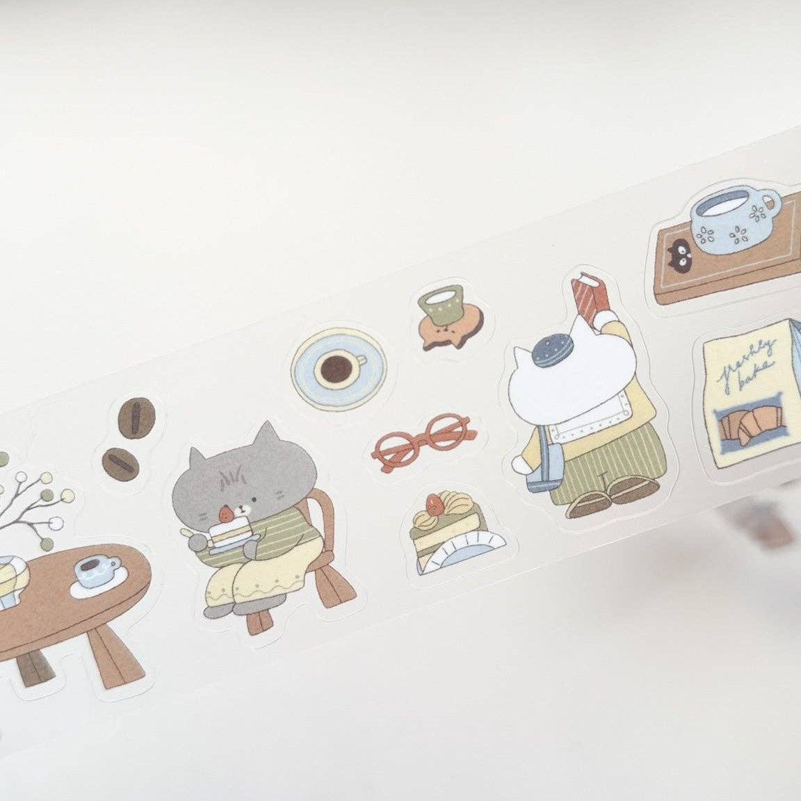 PET Kiss-cut masking tape | Kuboandlucy x Idiot Sandwich | A Cup of Journaling-7