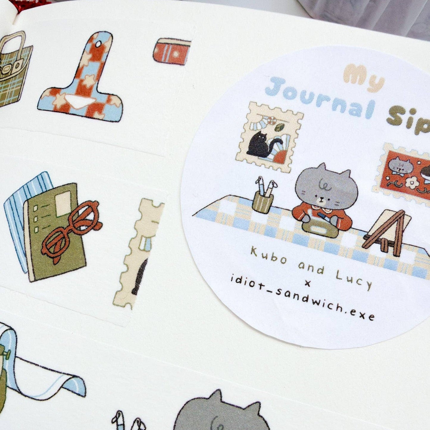Washi tape | Kuboandlucy x Idiot Sandwich | Stationery-6