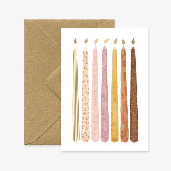 Carte de voeux | Anniversaire | Bougies - All The Ways To Say - millenotes