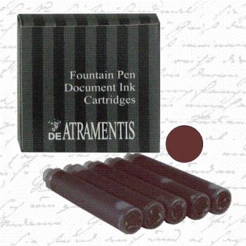 Cartouches d'encre waterproof De Atramentis | Document ink | Brun - De Atramentis - millenotes