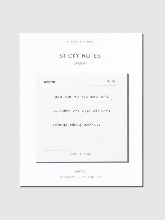 Cloth & Paper | Notes adhésives | Urgent - Cloth & Paper - millenotes