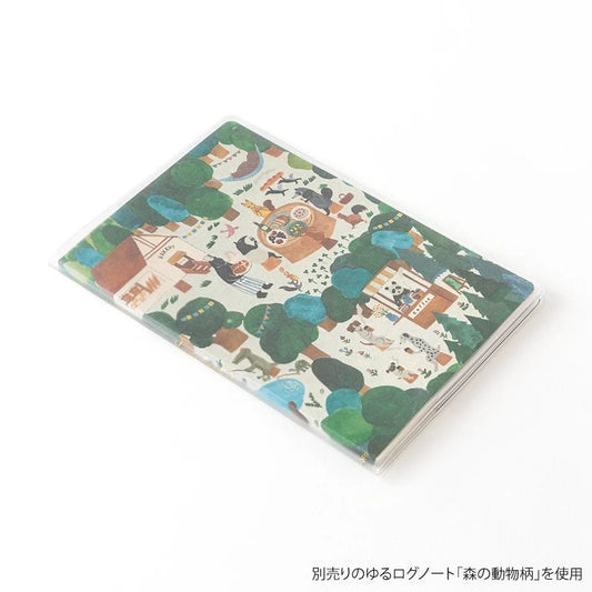 Couverture transparente | MIDORI | Yuru Log B6 - Midori - millenotes