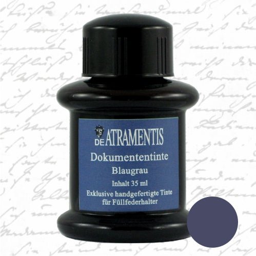 Encre pour stylo plume waterproof | De Atramentis | Bleu Gris - De Atramentis - millenotes
