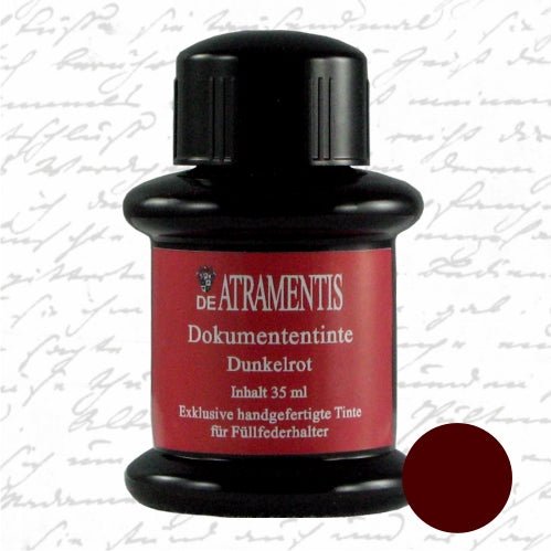 Encre pour stylo plume waterproof | De Atramentis | Rouge foncé - De Atramentis - millenotes