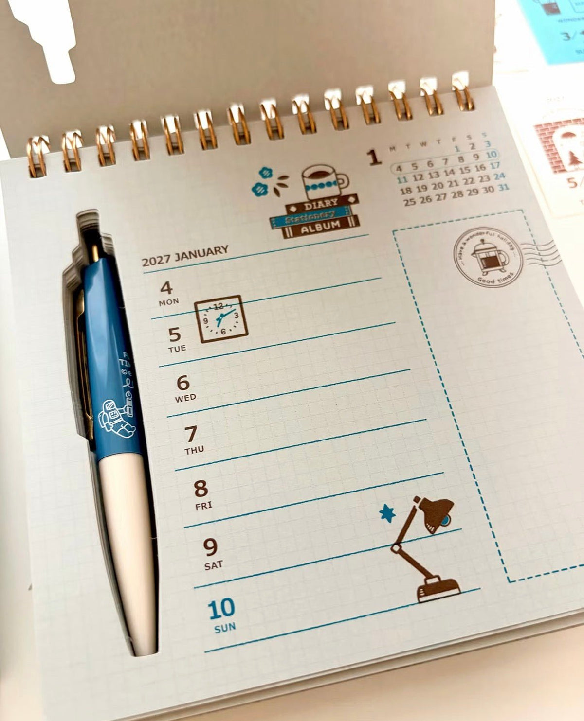 Eric Small Things x Shinnippon | Agenda hebdomadaire 2027 avec un stylo - Eric Small Things x Shinnippon - millenotes