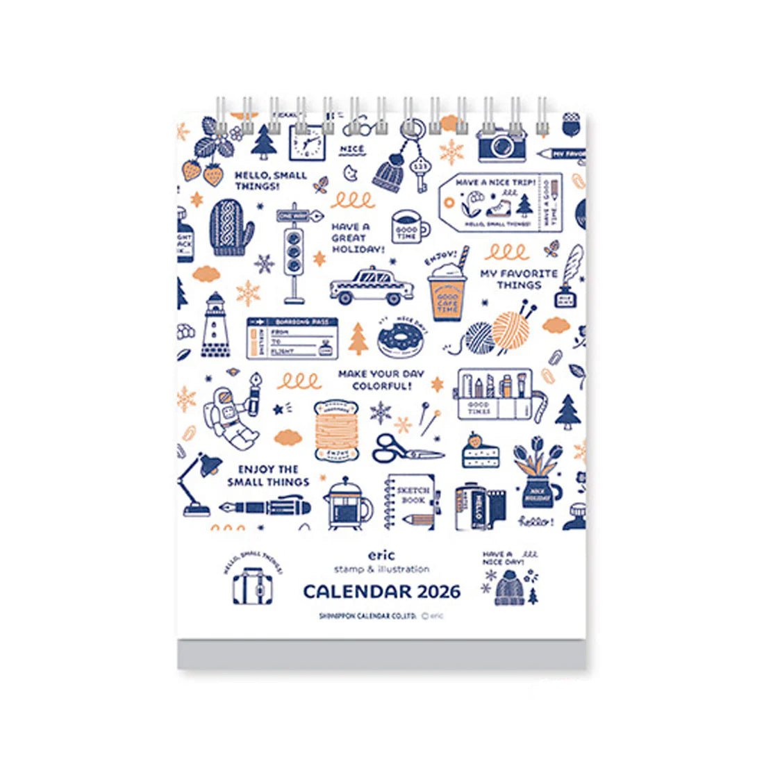 Eric Small Things x Shinnippon | Calendrier de bureau 2026 - Eric Small Things x Shinnippon - millenotes