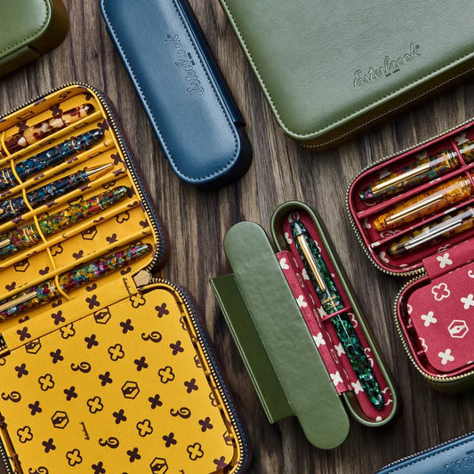 Esterbrook Pens Nook | Étui à stylo plume | Moss Green | 12 stylos - Esterbrook - millenotes