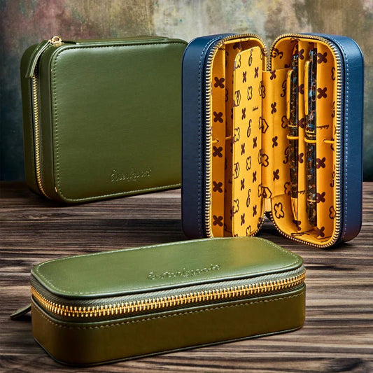 Esterbrook Pens Nook | Étui à stylo plume | Moss Green | 12 stylos - Esterbrook - millenotes