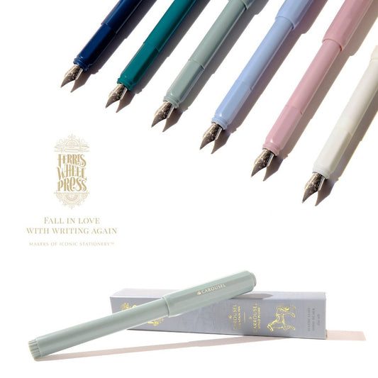 Ferris Wheel Press Stylo Plume | The Carousel | Plume F - Ferris Wheel Press - Lady Rose - rose clair - millenotes