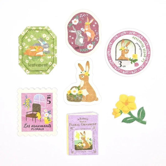 Flake stickers japonais | Contes | Lapin - NB Co Ltd - millenotes