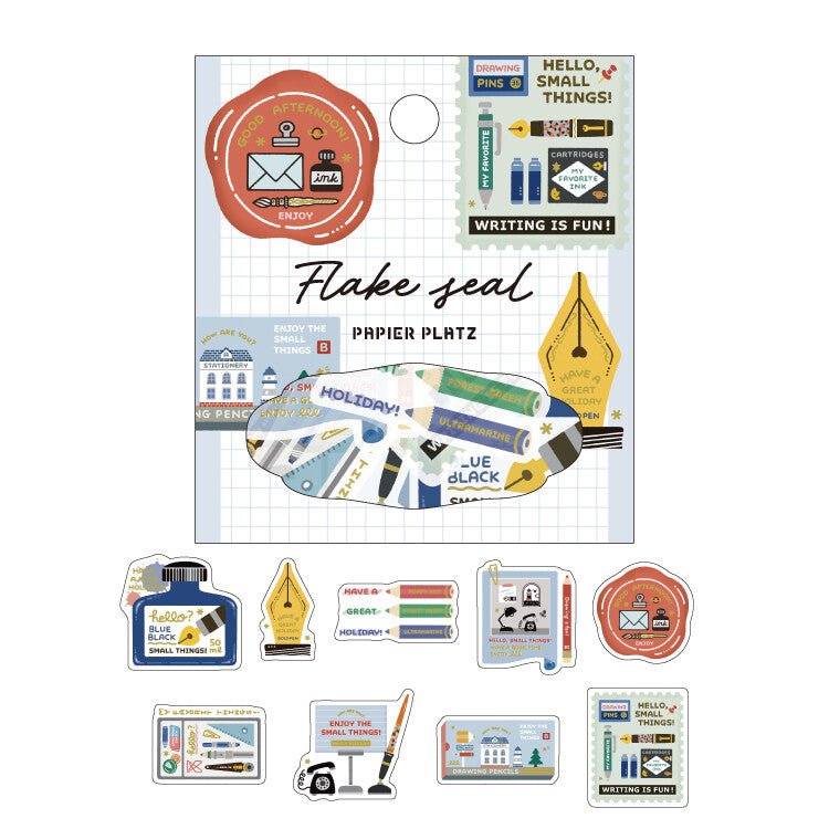 Flake stickers japonais | Papier Platz x eric | Papeterie - Papier Platz - millenotes