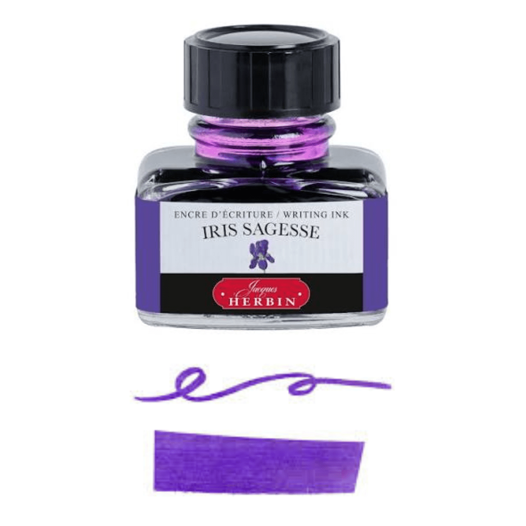 Jacques HERBIN Encre d'écriture | Iris sagesse - 30ml - Jacques Herbin - millenotes