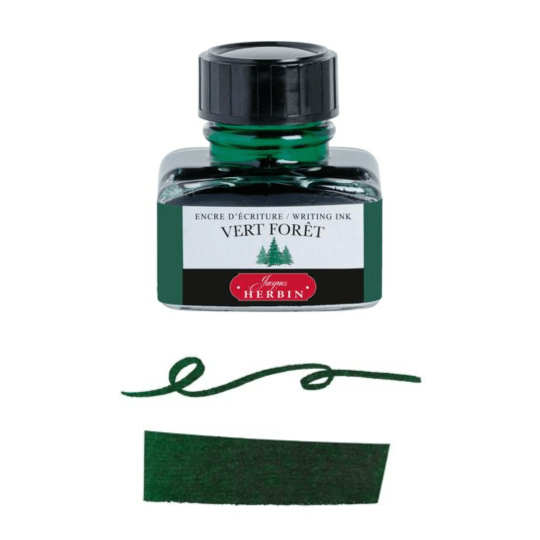 Jacques HERBIN Encre d'écriture | Vert Forêt - 30 ml - Jacques Herbin - millenotes