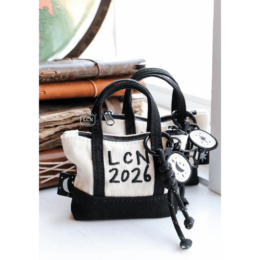 LCN Design Studio | 2026 LCN Mini tote lot de papeterie | Noir - LCN Design Studio - millenotes