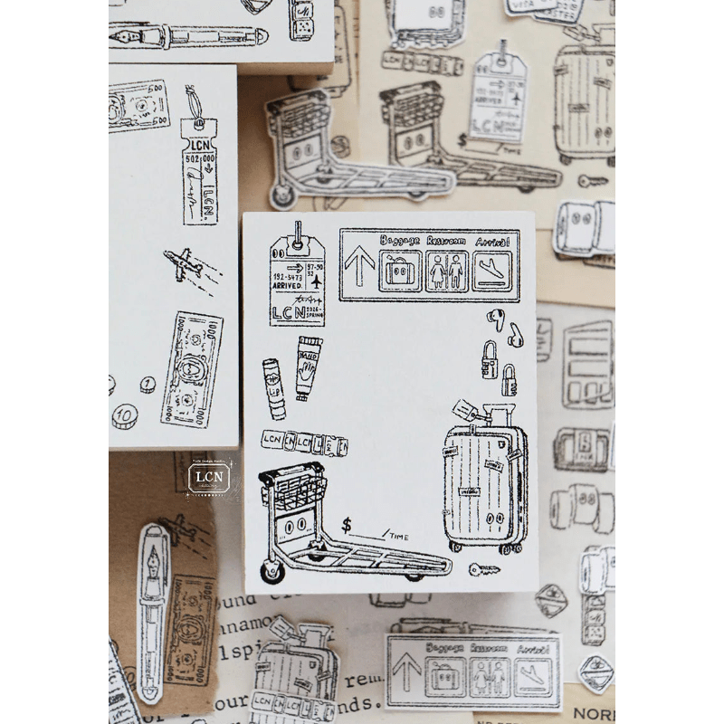 LCN Design Studio | Tampon en bois | Travel - LCN Design Studio - Travel 4 - millenotes