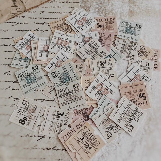 Lot de stickers découpés | Billets Pastels - AlbumHandMadeLove - millenotes