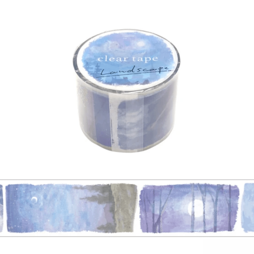 Masking Tape Japonais Mind Wave | Landscapes - Mind Wave - Moonlight - millenotes