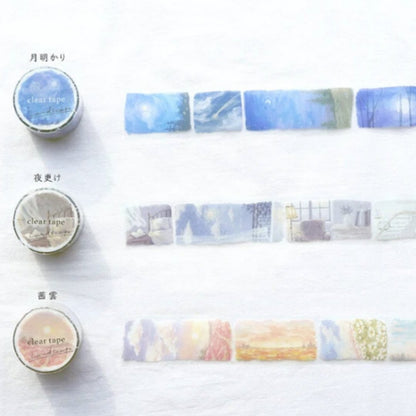 Masking Tape Japonais Mind Wave | Landscapes - Mind Wave - Morning calm - millenotes