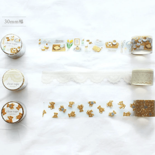 Masking Tape Japonais Transparent Mind Wave | Dentelle Épaisse - Mind Wave - millenotes