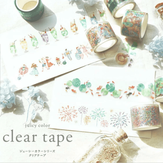 Masking Tape Japonais Transparent Mind Wave | Summer Time - Mind Wave - millenotes