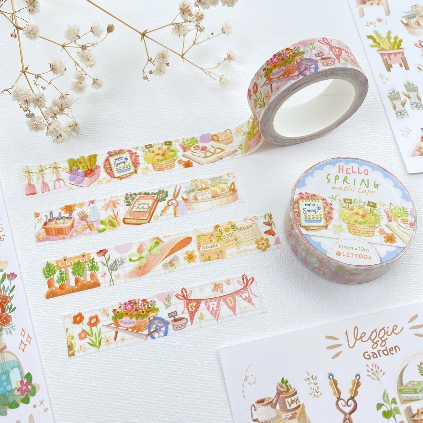 Masking tape | LETTOON | Hello Spring - LETTOON - millenotes