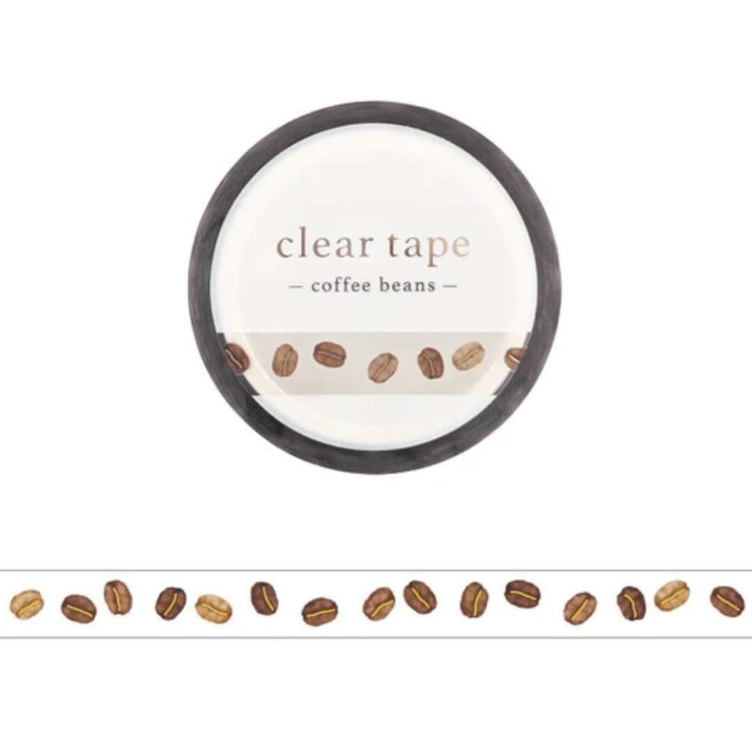Masking Tape PET Japonais Mind Wave | Grains de café - Mind Wave - millenotes