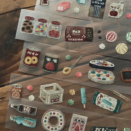 Kiss-cut PET tape | Breezy Studio | Snack shop