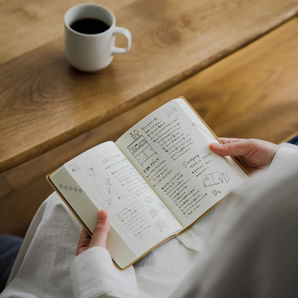 Planner 2027 MIDORI Hibino Diary A6 | Różowy
