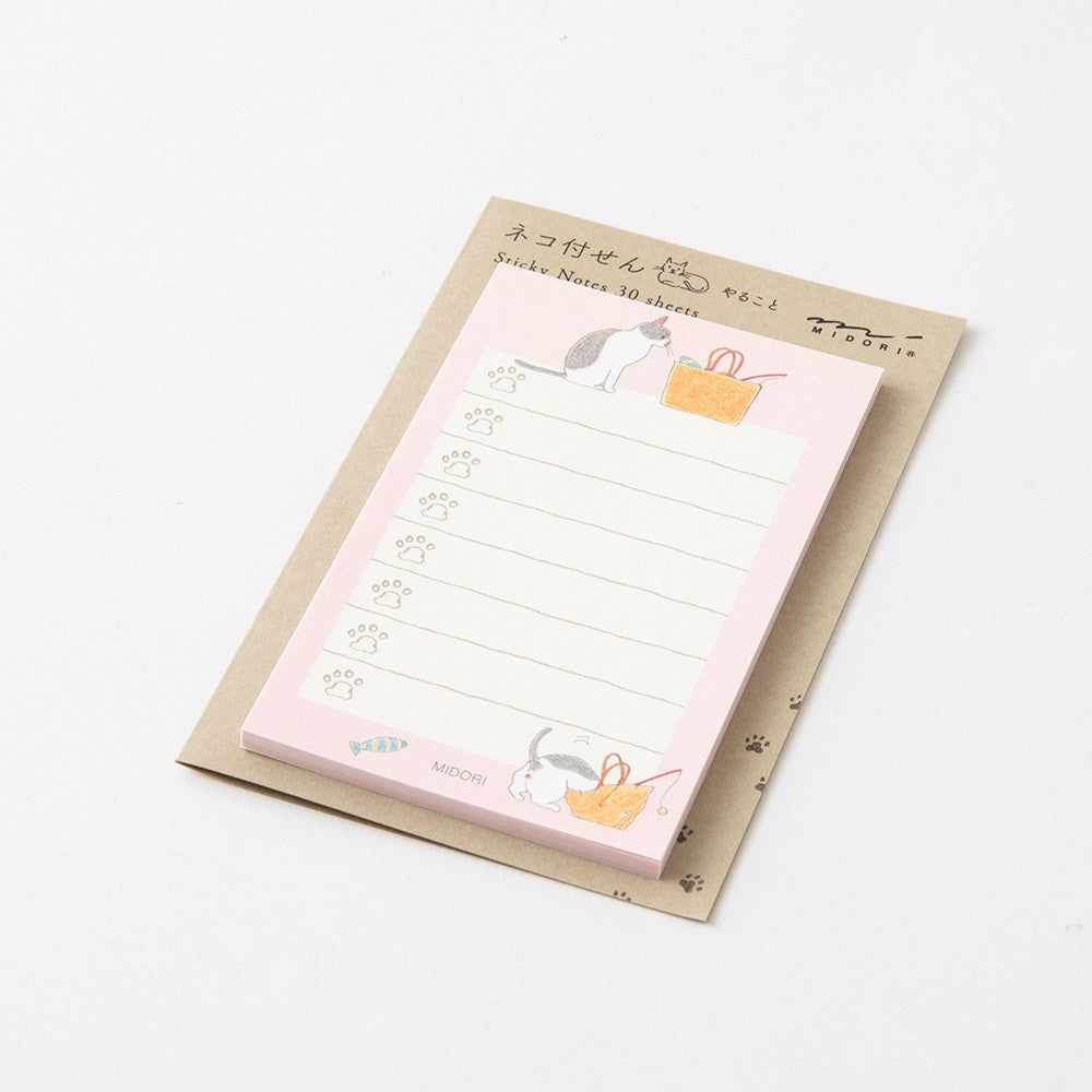 millenotes-midori-sticky-notes-to-do-list-pink-cat-2