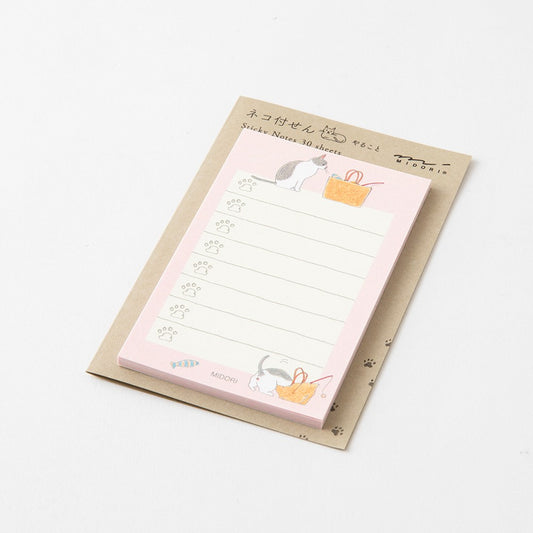 millenotes-midori-sticky-notes-to-do-list-pink-cat-2