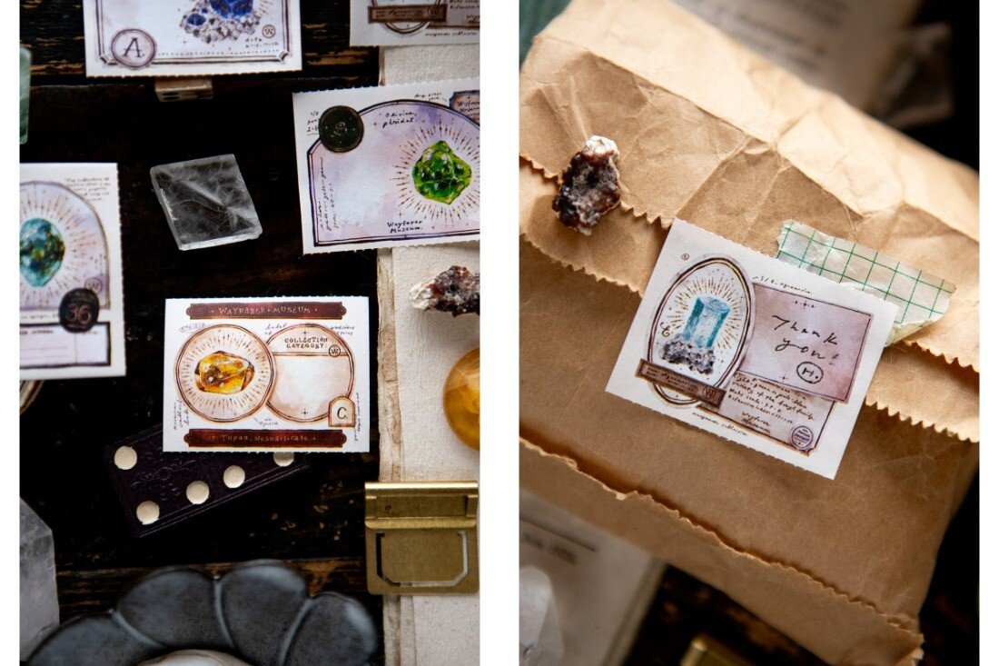 Notes adhésives en rouleau | OURS Studio | Gem labels