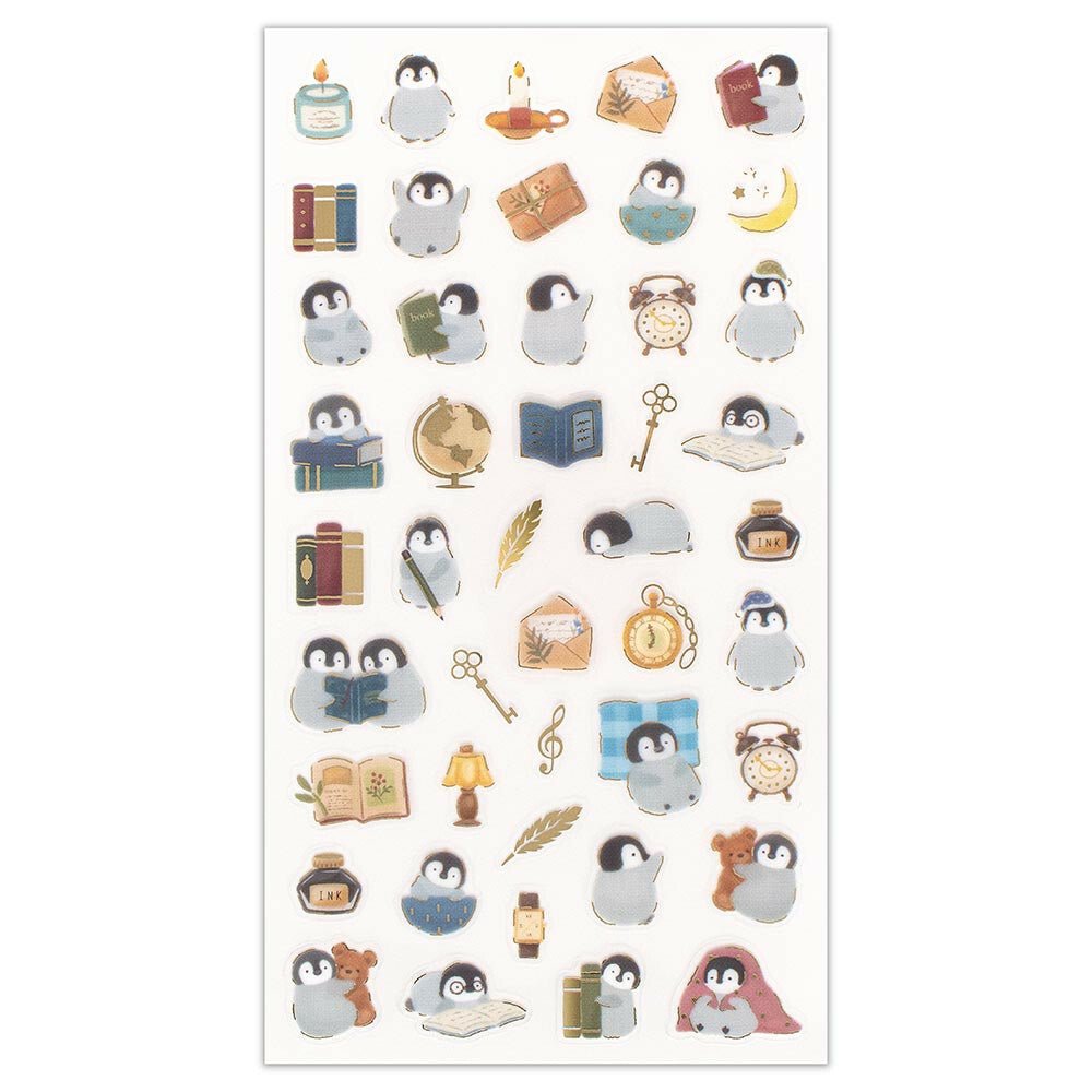 Mini stickers | Mattari Animals | Adorable Pingouin - NB Co Ltd - millenotes