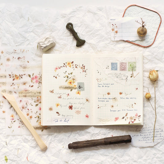 MU Lifestyle Print - On Stickers | Décalcomanies 234 Notes florales - MU Lifestyle - millenotes