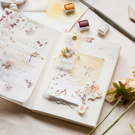 MU Print - On Stickers | Décalcomanies 205 Roses de Fin d’Été - MU Lifestyle - millenotes