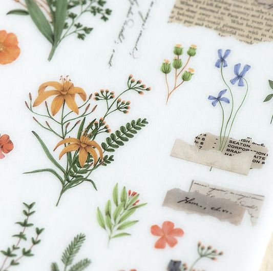 MU Print - On Stickers | Décalcomanies 213 Fleurs des Champs Vintage - MU Lifestyle - millenotes