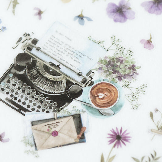 MU Print - On Stickers | Décalcomanies 214 Écriture Florale - MU Lifestyle - millenotes