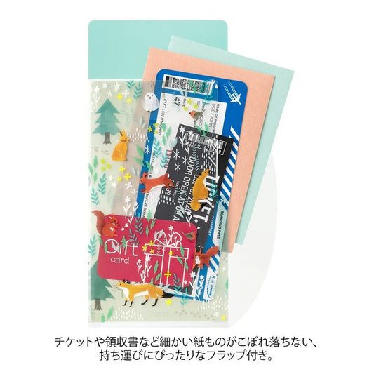 Pochette à 3 compartiments A5 Slim | MIDORI | Animaux nordiques - Midori - millenotes