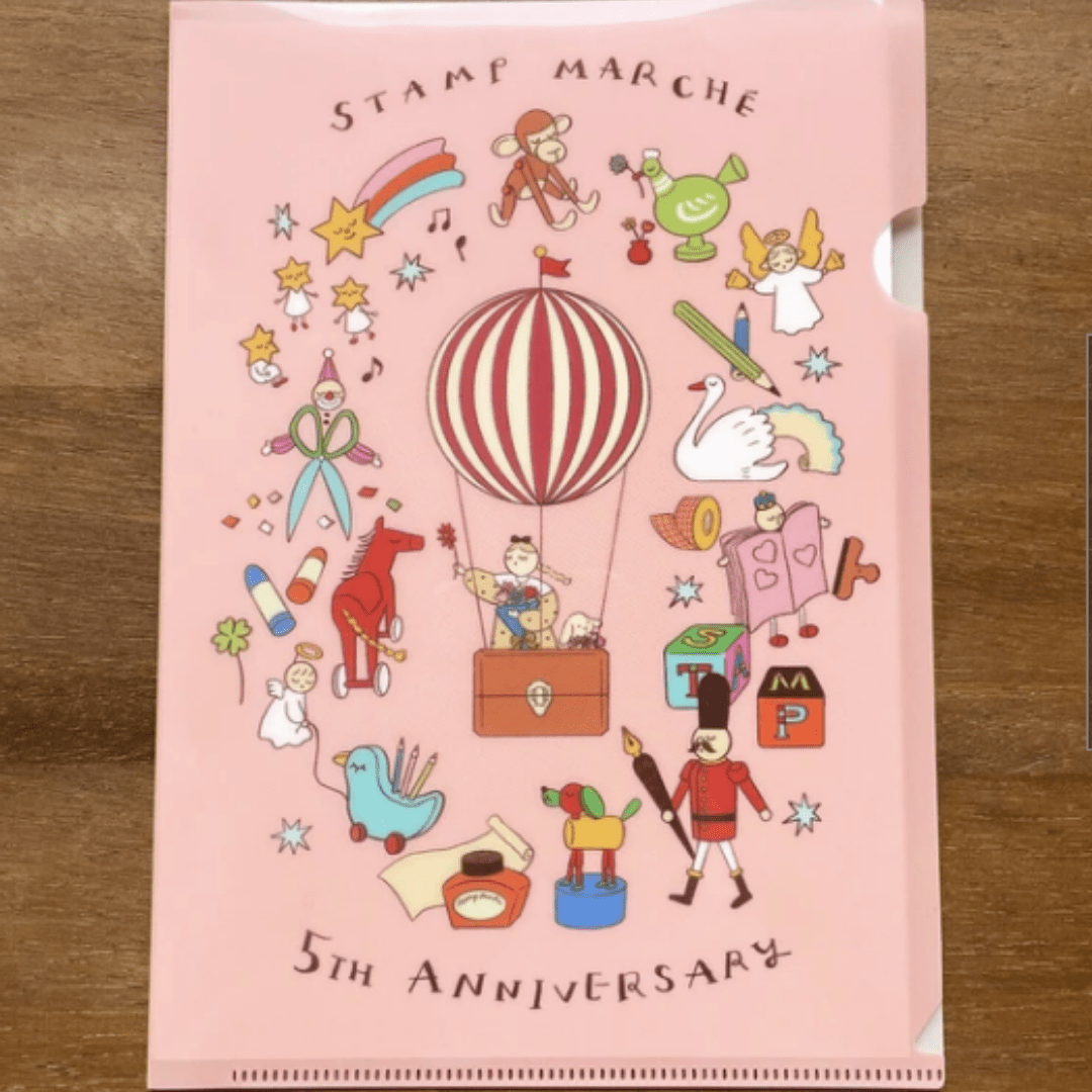 Pochette transparente | STAMP MARCHÉ | 5th Anniversary Clear Folder - STAMP MARCHÉ - millenotes