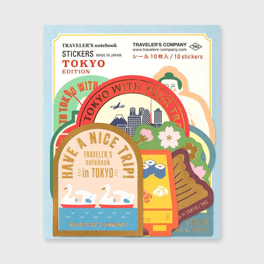Précommande | TRAVELER'S NOTEBOOK TOKYO | Set Stickers - TRAVELER'S COMPANY - millenotes
