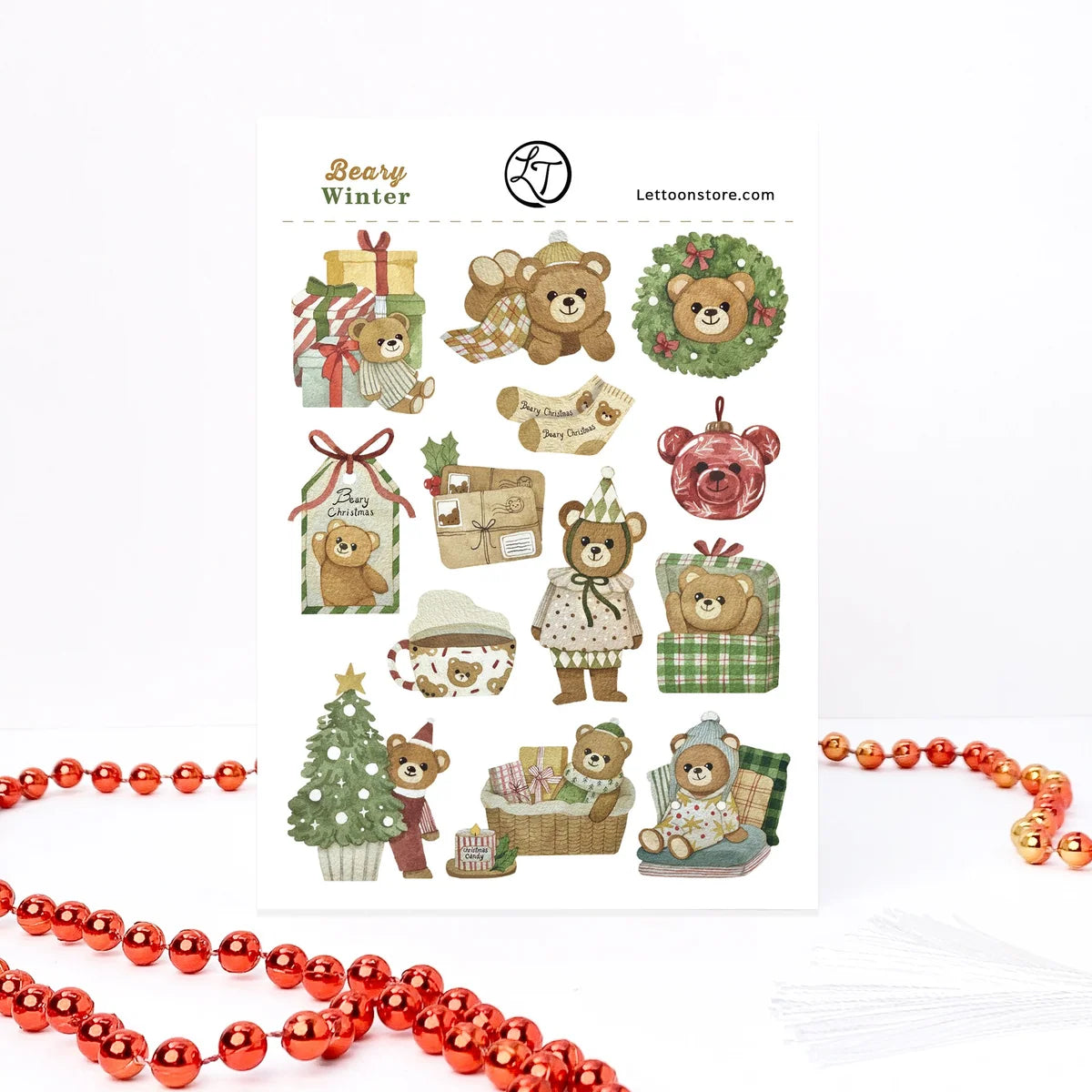 Decorative Stickers | LETTOON | Beary Winter