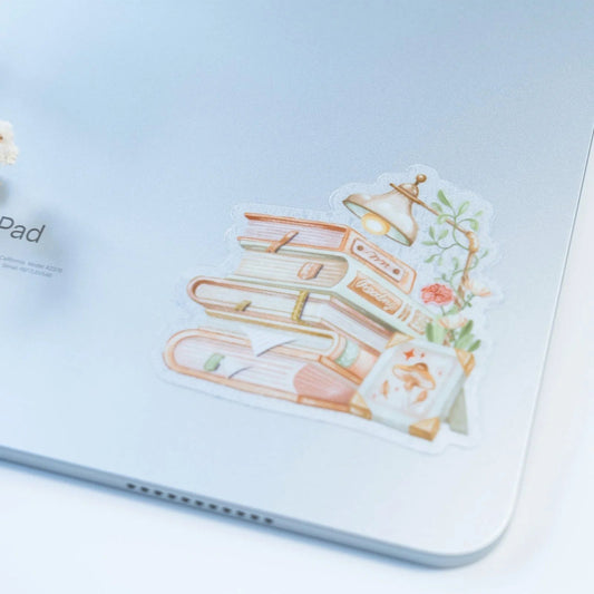 Sticker en vinyle | Cozy reading - LETTOON - millenotes