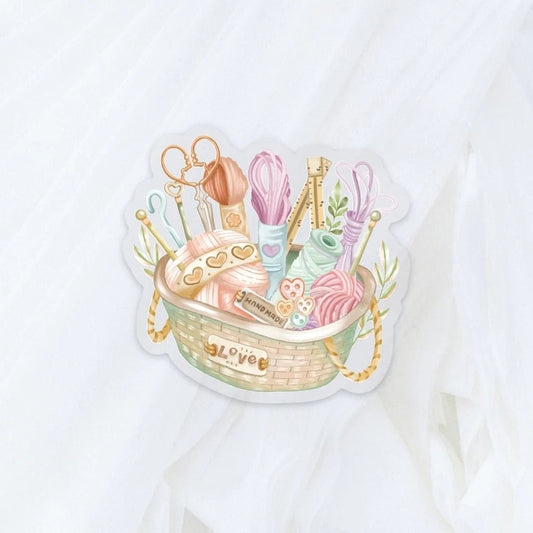 Sticker en vinyle | Knitting Basket - LETTOON - millenotes