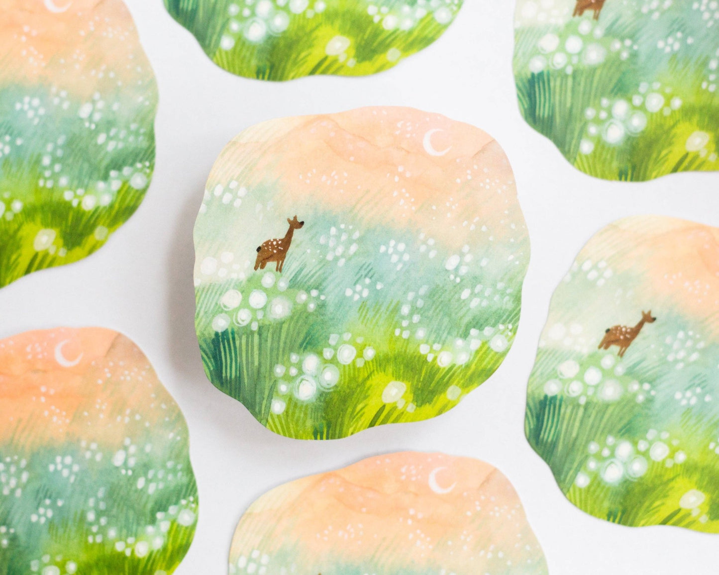 Sticker en vinyle | Wild Pencil Studio | Sunrise on the Meadow - Wild Pencil Studio - millenotes