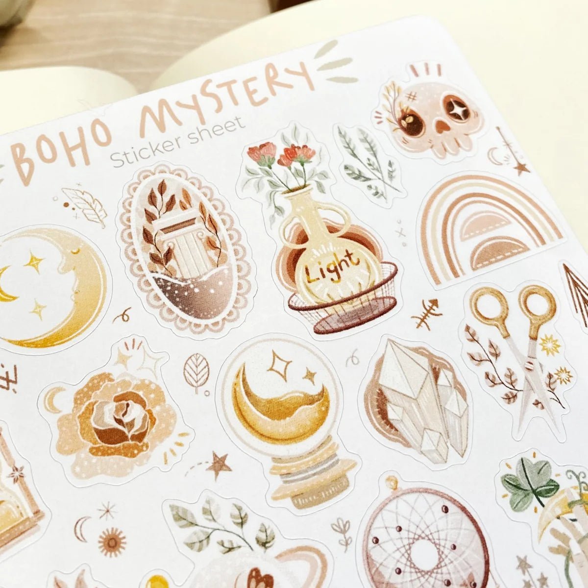 Stickers décoratifs | Boho mystery (Papier semi - transparent) - LETTOON - millenotes