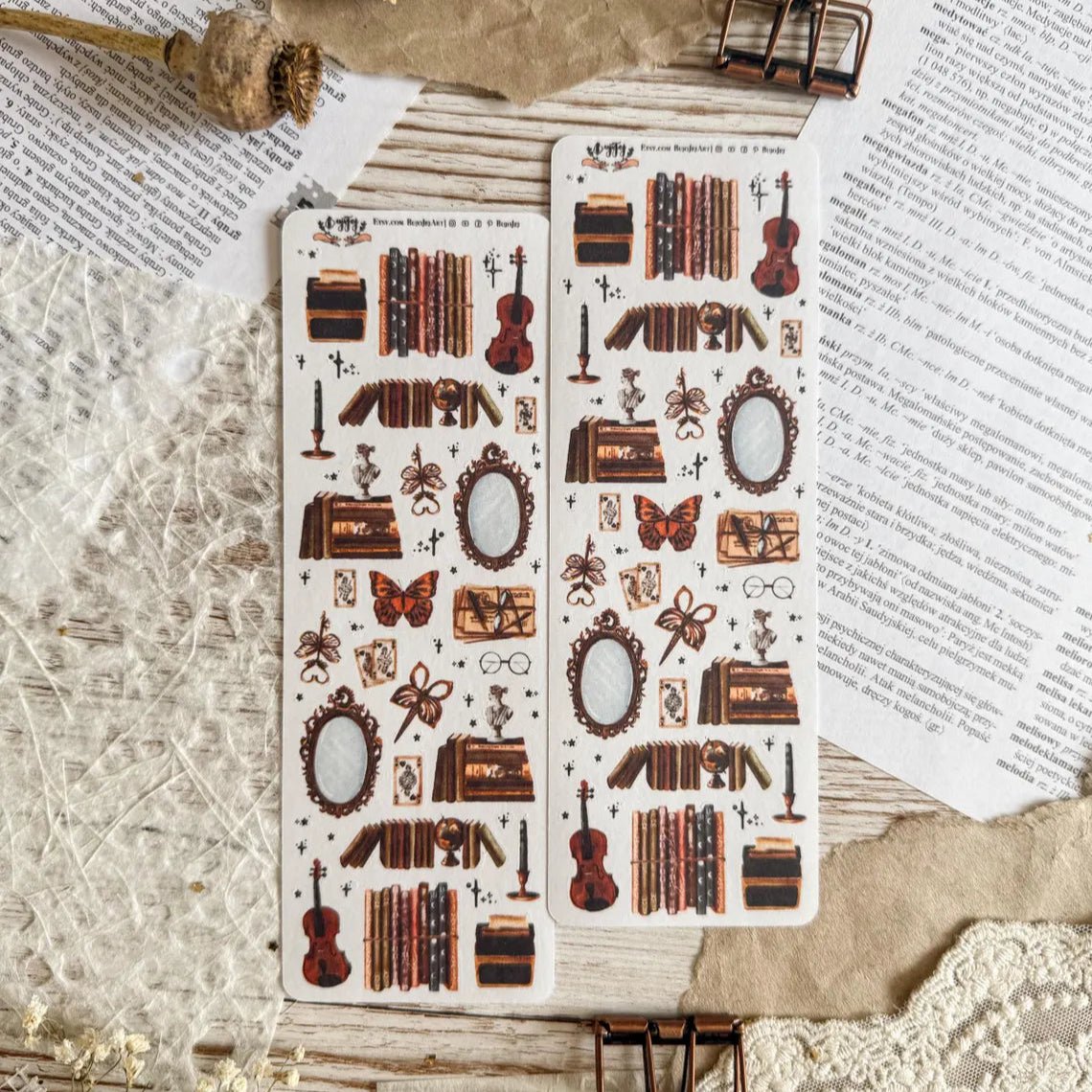 Stickers décoratifs | Bujojej | Set de 3 | Dark Academia - Bujojej - millenotes