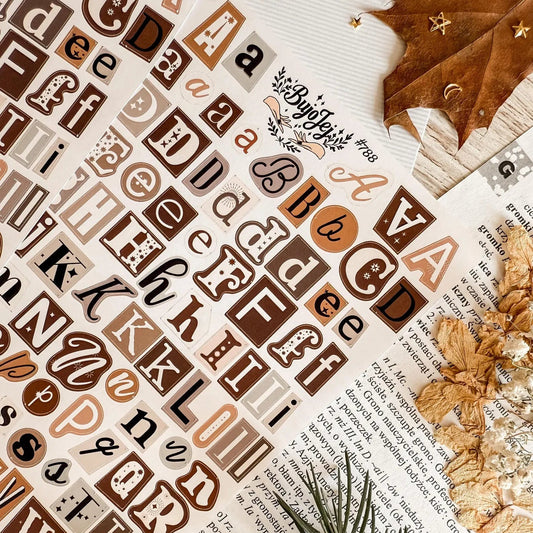 Stickers décoratifs | Bujojej | Vintage Alphabet 788 - Bujojej - millenotes